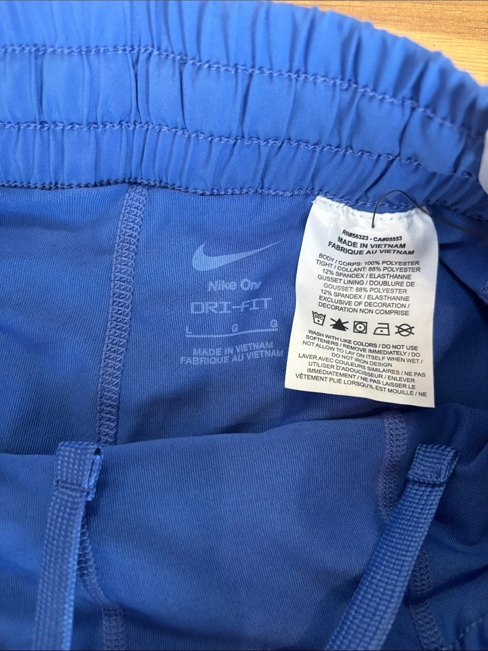 Nike Girls' Royal Blue Athletic Skort with White Swoosh